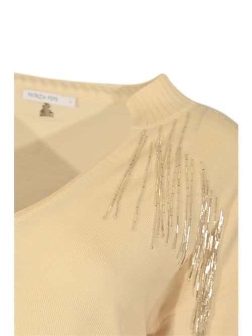 Maglia in lana con frange di paillettes Patrizia Pepe | 2K0332 K295W405